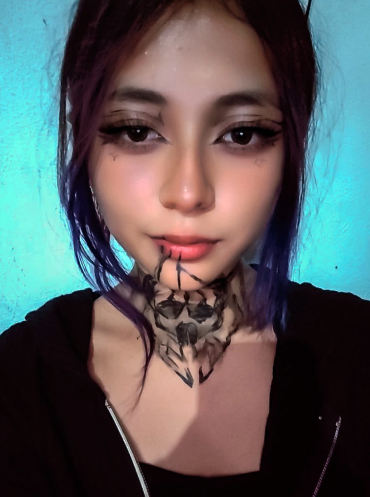 Maquillaje Mery 3 - Araña - Realizado por Mery, Modelo Mery