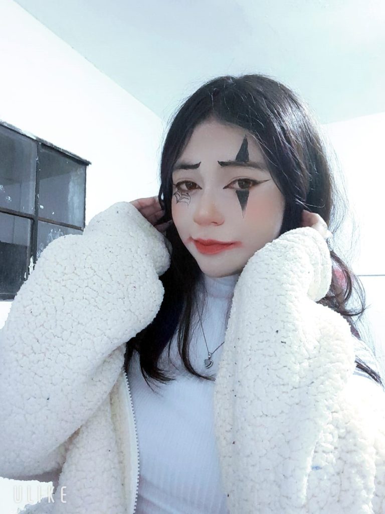 Maquillaje de Payasita realizado por Mery y modelado por Mery